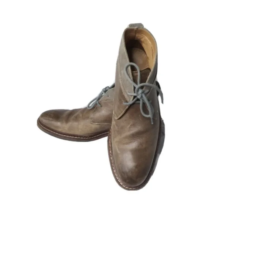 Cole Haan Chukka Boots Men's Size 9 Benton Welt Brown Leather Suede Retail $275